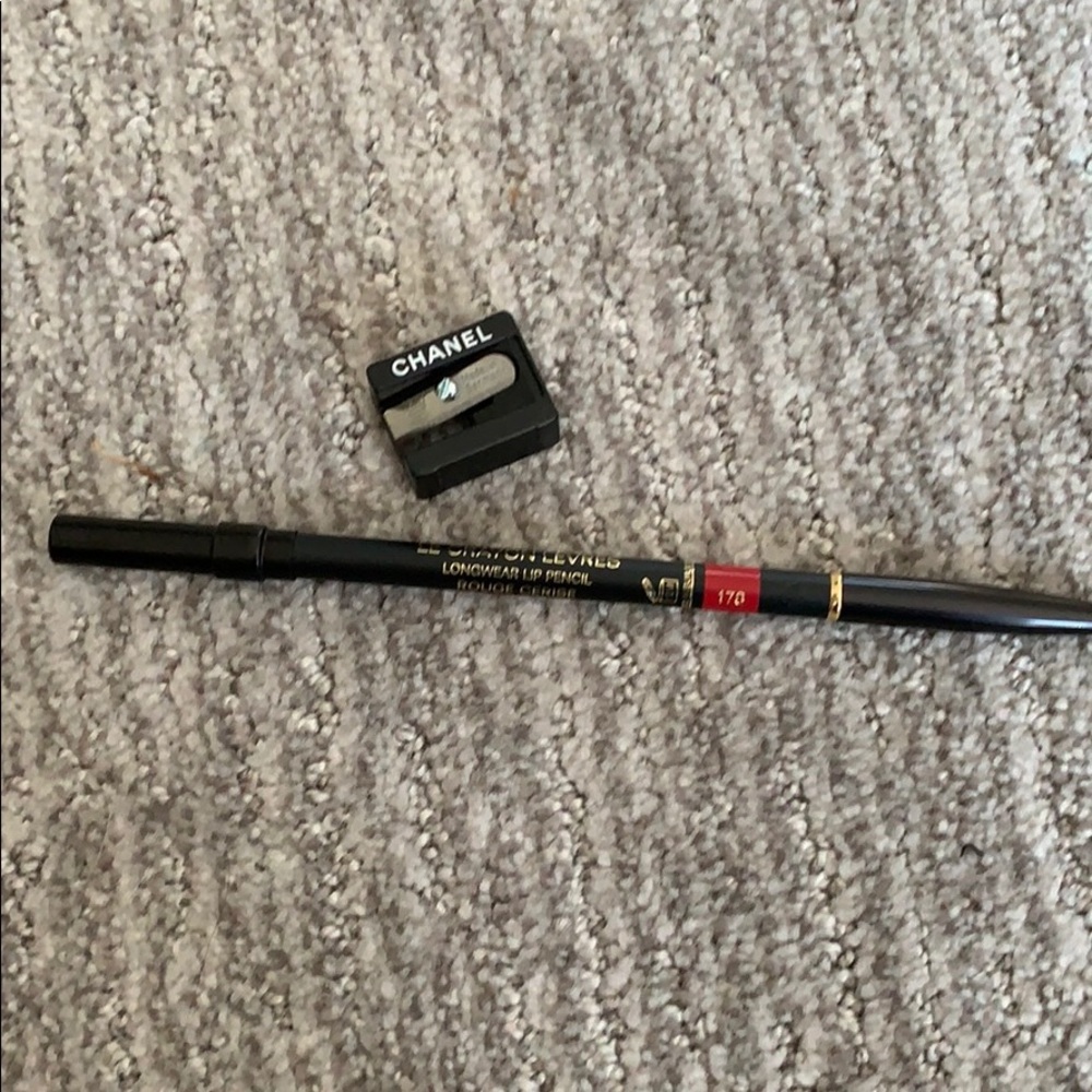 Chanel lip pencil and brush duo + sharpener
